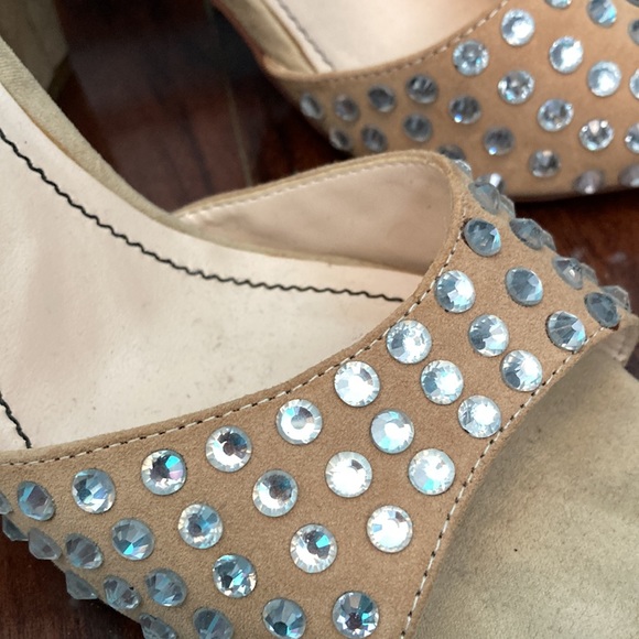 Abs nude tan heels diamonds sparkles - Picture 3 of 4